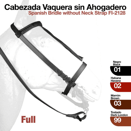 CABEZADA VAQUERA SIN AHOGADERO 2128 NEGRO
