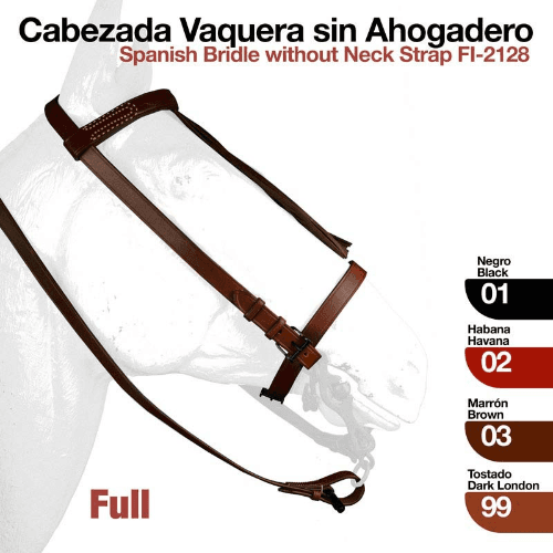 CABEZADA VAQUERA SIN AHOGADERO 2128 MARRON