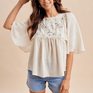AnnieWear Top Lino Floral