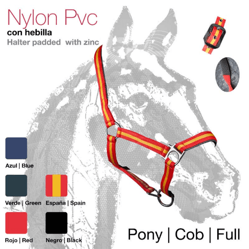 CABEZADA CUADRA CASTECUS NYLON/PVC NEGRO